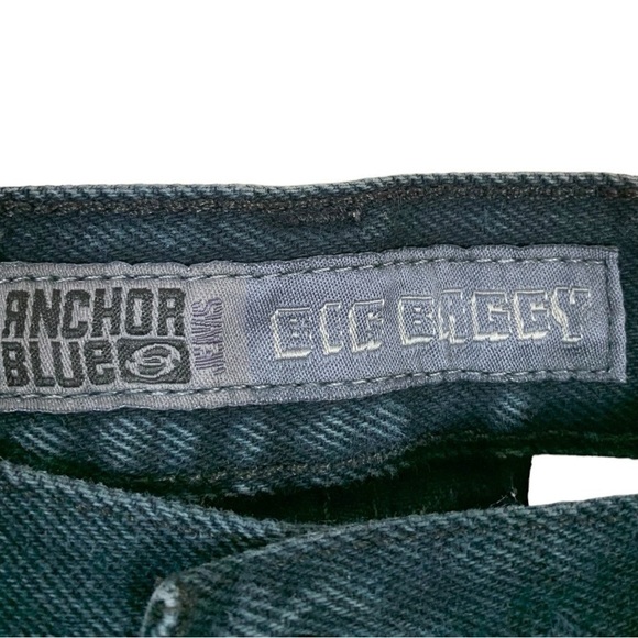 Vintage Anchor Blue Y2k Big Baggy Wide Leg Jeans Size 33 - Picture 8 of 9